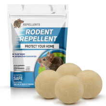 SRODEKIR Rodent Repellent Indoor and Outdoor, Better Than Ultrasonic (Rodent Repellent 4P)