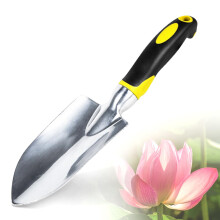 Garden Trowel & Hand Wide Shovel Pointed with Soft Rubberized Non-Slip Ergonomic Handle for Planting, Transplanting, Weeding, Moving and Smoothing So