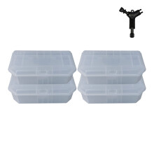 Mice Mouse Clear Bait Boxes Tamper Resistant Universal Hold Mice Poison Safely Away Children & Pets (4 Clear Mouse Boxes Only)