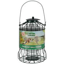 Supa Caged Fat Ball Wild Bird Feeder | Designed To Deter Squirrels And Also Larger Garden Birds Such As Pigeons And Doves.