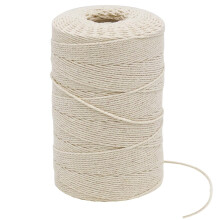 Tenn Well 300m Butchers String, 1mm Strong Kitchen Butchers Twine Food Safe String for Meat Trussing Sausage Tying, Chicken Roasting (Beige)