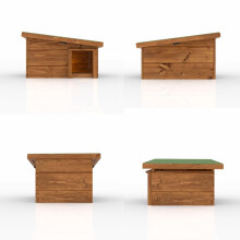 Kingston Hedgehog House and Hibernation Shelter - Predator-Proof Outdoor Habitat, Built to Minimum Wildlife Trust Sizes, Feeding Station and Home - F