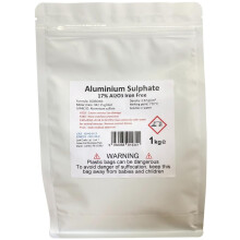 1kg bag ALUMINIUM SULPHATE 17% Iron Free Alum Al2(SO4)3