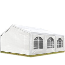 TOOLPORT 5x6 m Excellent Marquee with strong 240g/m² PE tarpaulin, Party Tent with fully galvanised & bolted steelframe white