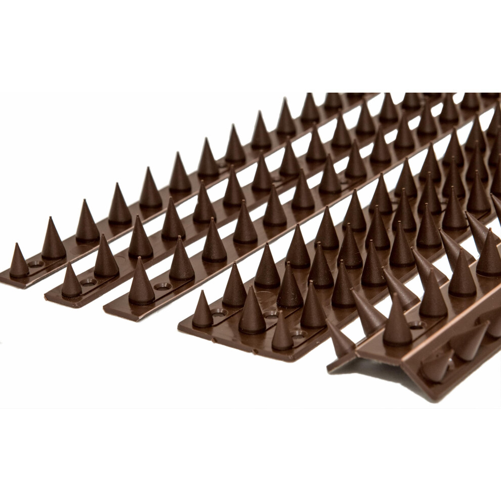 The Cactus Cat Intruder Deterrent Repellent Wall Fence Spikes: Pack Of 10 (4.5M To 13.5M) - Brown 3897730906781