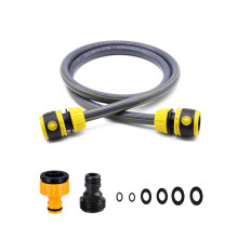 Topways Hose Connection Set for Garden Hose Reel, Plastic Hose Pipe Fitting Connection Kit Including 3/4'' Male Threaded, 2 in 1 Faucet Adapter, 1/2"