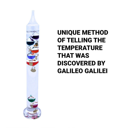 30cm tall Free standing galileo thermometer 1