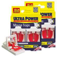 The Big Cheese Ultra Power Ready-Baited Mouse Trap - Multi Pack - Reusable Mouse Traps For Indoor & Outdoor Use - Humane Mouse-Trap - Easy to Clean P