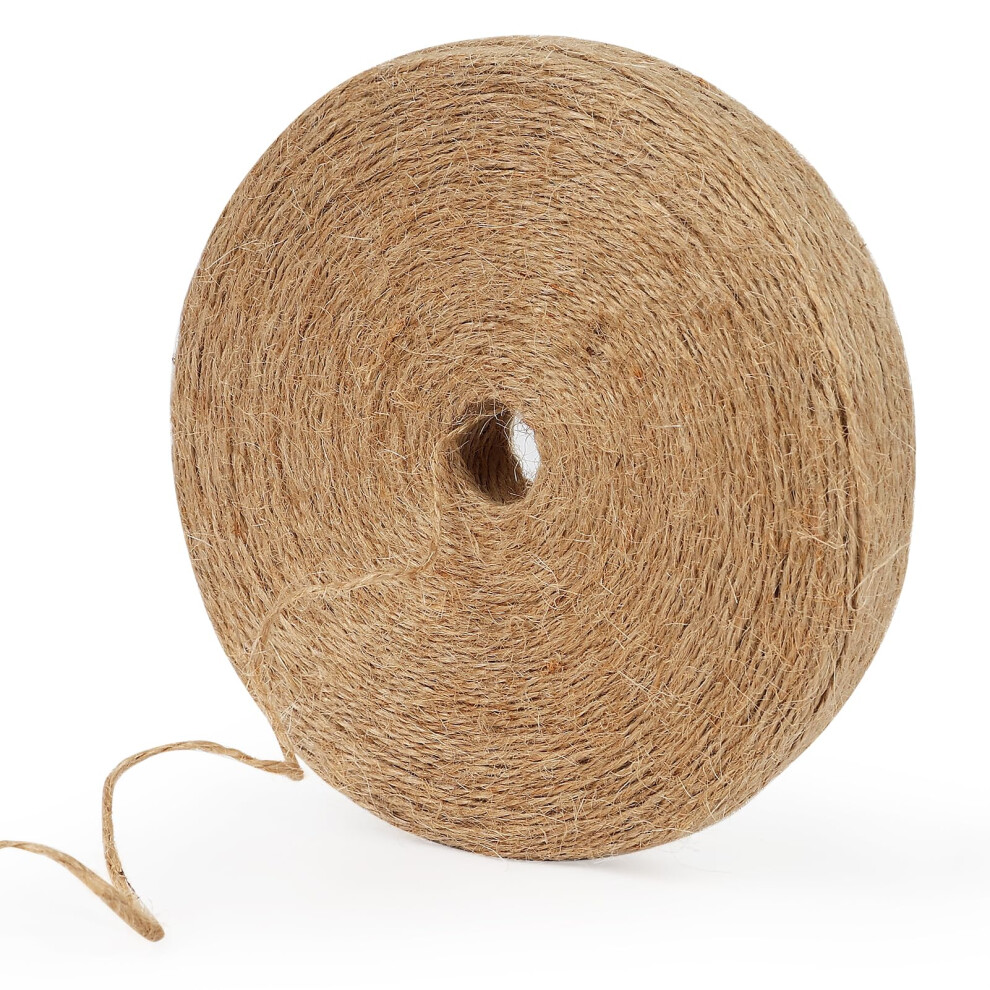 Tenn Well 1.2Mm Jute Garden String, 200M Long Natural Jute Twine Brown String For Gift Wrapping, Gardening Floristry And Crafts Decoration 7551289044542