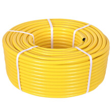 TW Wholesale 30 Metre Yellow Garden Hose Pipe - 30M Reinforced Heavy Duty Anti-Kink Watering Solution Ideal for Watering, Gardening, and Cleaning Tas