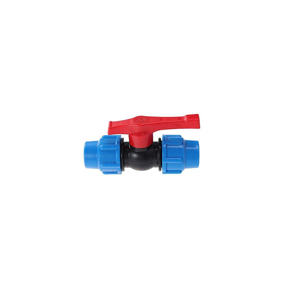 Top-Vigor 25Mm Stop Tap Valve Connector For Hdpe Or Alkathene Water Pipe Compression Fit 8196327972976