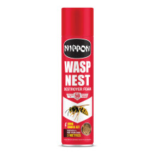 Nippon Wasp Nest Destroyer Foam, Fast-Acting, Powerful Aerosol Spray, Effective at 3 metres, Quick Acting, Suitable for Indoor and Outdoor Use- 300ml