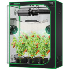 VIVOSUN S538 5x2 Grow Tent, 150x80x200cm High Reflective Mylar with Observation Window and Floor Tray for Hydroponics Indoor Plant for VS2000/VSF4300