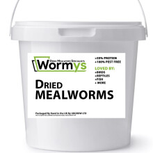 HAND SELECTED Premium Dried Mealworm Buckets (20L Bucket)