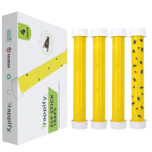 Trappify Hanging Fly Traps Outdoor: Fruit Fly Traps for Indoors | Fly Catcher, Gnat, Mosquito, & Flying Insect Catchers for Inside Home - Disposable