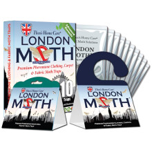 LONDON MOTH 10 (TEN) Premium Pheromone Monitoring Moth killers | 8 x Wardrobe Clothes & Carpet Moth Traps and 2 x Indian Meal Pantry Traps Inc. eBook