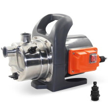 VEATON 1200W Portable Garden Booster Jet Pump, 3500L/H Stainless Steel Pressure Pump, Max Water Lift 46m, 4.6 bar, Transfer Clean Water for Home Lawn