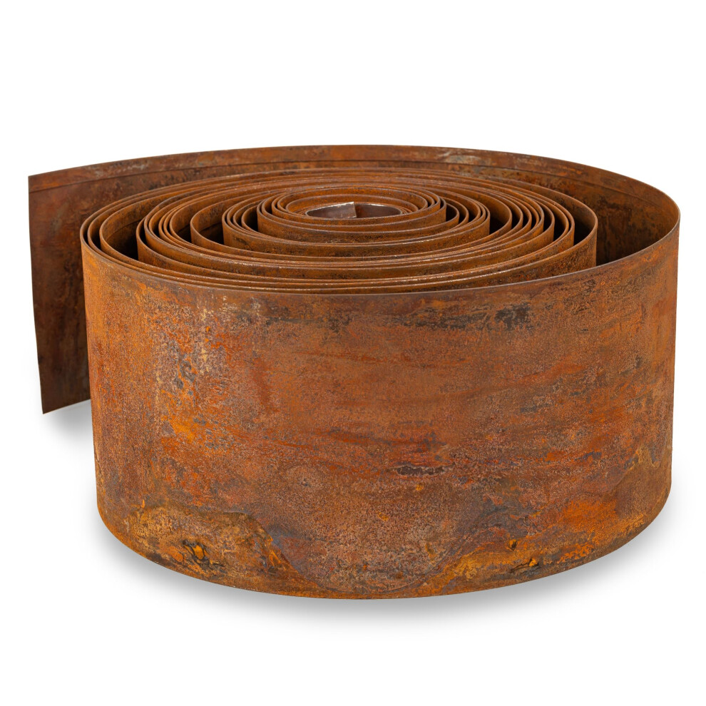 Photos - Other for Repair UNIGARDIA Corten Steel Lawn Edging 5 m - Metal Garden Edging 14 cm High - Easy to install - Pre-Rusted Garden Edge Border, I