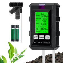 Wigearss 6 in 1 Digital Soil Moisture Meter, Soil Tester Kit for Plants with Humidity/PH/Fertility/Moisture/Temp/Sunlight