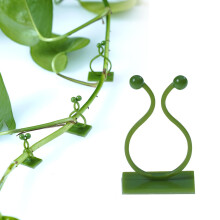 Vikrami lighting 100Pcs Plant Clips for Climbing Plants,Plant Climbing Fixture Clips, Self Adhesive Invisible Wall Vines Climbing Plant Support Clips