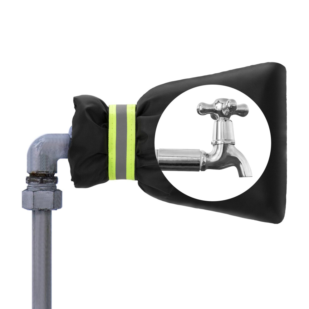 Outdoor Tap Cover For Winter,Wefine Thickened Outside Tap Cover With Reflective Strip,Large Insulated Protector Outdoor Faucet Covers From Freezing B 4104407032667