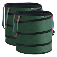 URPRO 2 PACKS of 80 Litres Ultra Tough Garden bag, 600D Oxford Fabric with Steel Wire, Heavy Duty Ideal for Yard Waste,Gardening, Storage, Camping, O