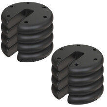 Set of 4 Round Canopy Tent Leg Gazebos Weights Secure Anchor Gazebo Camping Outdoor Events Market Stall- 18.8kg Total Weight(2 Pack)