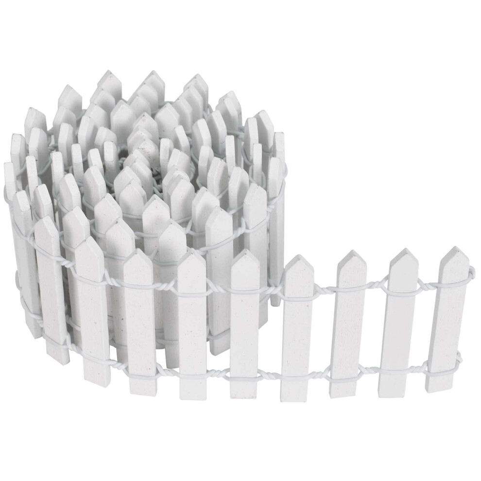 Miniature Wooden Fence White Mini Wooden Borders 90 X 5 Cm Miniature Fence For Fairy Garden Terrarium Doll House Garden Bonsai Micro Landscape Access 50666607