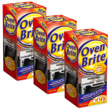 3 x Oven Racks Grill Cleaner Kit Liquid 500ml Pair of Gloves Bag Easy to Use Set