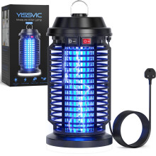 YISSVIC Fly Zapper Killer Bug Zapper Electric Mosquito Killer Lamp 4200V, UV Light, IPX4 Waterproof for Indoor and Outdoor Use