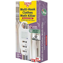Zero In Multi-Hook Clothes Moth Killer Hanging Unit. Hang in Wardrobes and Place in Cupboards and Drawers to Kill Clothes Moths, Eggs, and Larvae. Fr