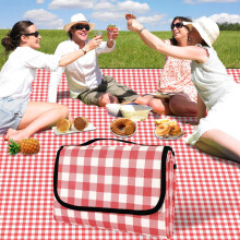 YAOMAISI Picnic Blanket,300 x 200cm Large Beach Blanket,camping Blanket,with handle,waterproof bottom,machine washable,outdoor foldable hiking blanke