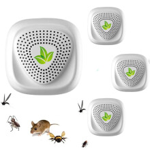 YUCEN Ultrasonic Pest Repeller 4 Pack, Powerful Mouse Repellent, plug-in Pest Control for Bugs, Mosquito, Roach, Ant, Rodent, Mouse, Rat, Spider, Mic