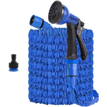 Yiting Expandable Garden Hose 25ft/50ft/100ft/125ft/150ft/200ft, 3 Times Flexible Expanding Magic Garden Water Hose Pipe with 8 Function Spray Nozzle