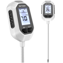 YAMRON 4-in-1 Soil Moisture Meter Digital Plant Temperature/Soil Moisture/PH Meter/Sunlight Intensity Backlight LCD Display Soil Test Meter for Garde