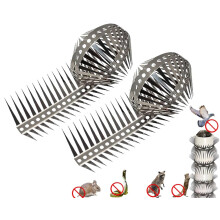 2PCS Anti Animal Climbing Thorns Bird Spikes Squirrel Baffle Squirrel baffles for Bird feeders Squirrel Repellent Pigeon Deterrent Bird nest Prevente
