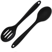 MasterChef's Essential Silicone Cooking Spoons, Nonstick Mixing Spoons, Heat Resistant Spoons, Designed For Precision And Ease In The Kitchen
