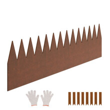 Borda de Paisagem em Aço-Duoku-Resistente ao Intempéries e à Ferrugem-Lote de 6-40 x 6 po-Plegável-Para o Jardim