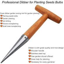 Planting Companion, piantatoio da giardino in acciaio inossidabile di alta qualità e spessore elevato con impugnatura comoda per trapiantare