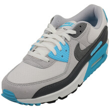 (8.5) Nike Air Max 90 Mens Fashion Trainers in Platinum Tint Grey