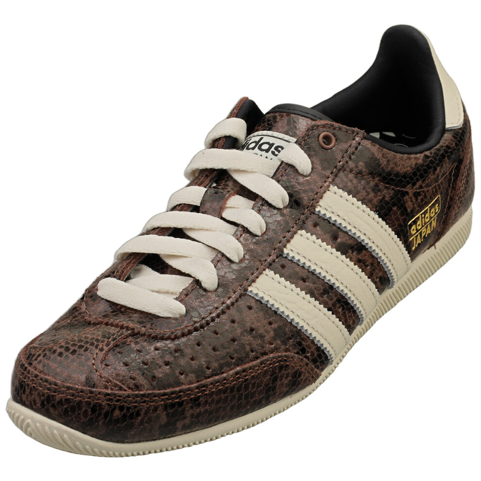 Adidas (5) Japan Womens Fashion Trainers In Brown Off White White,Brown