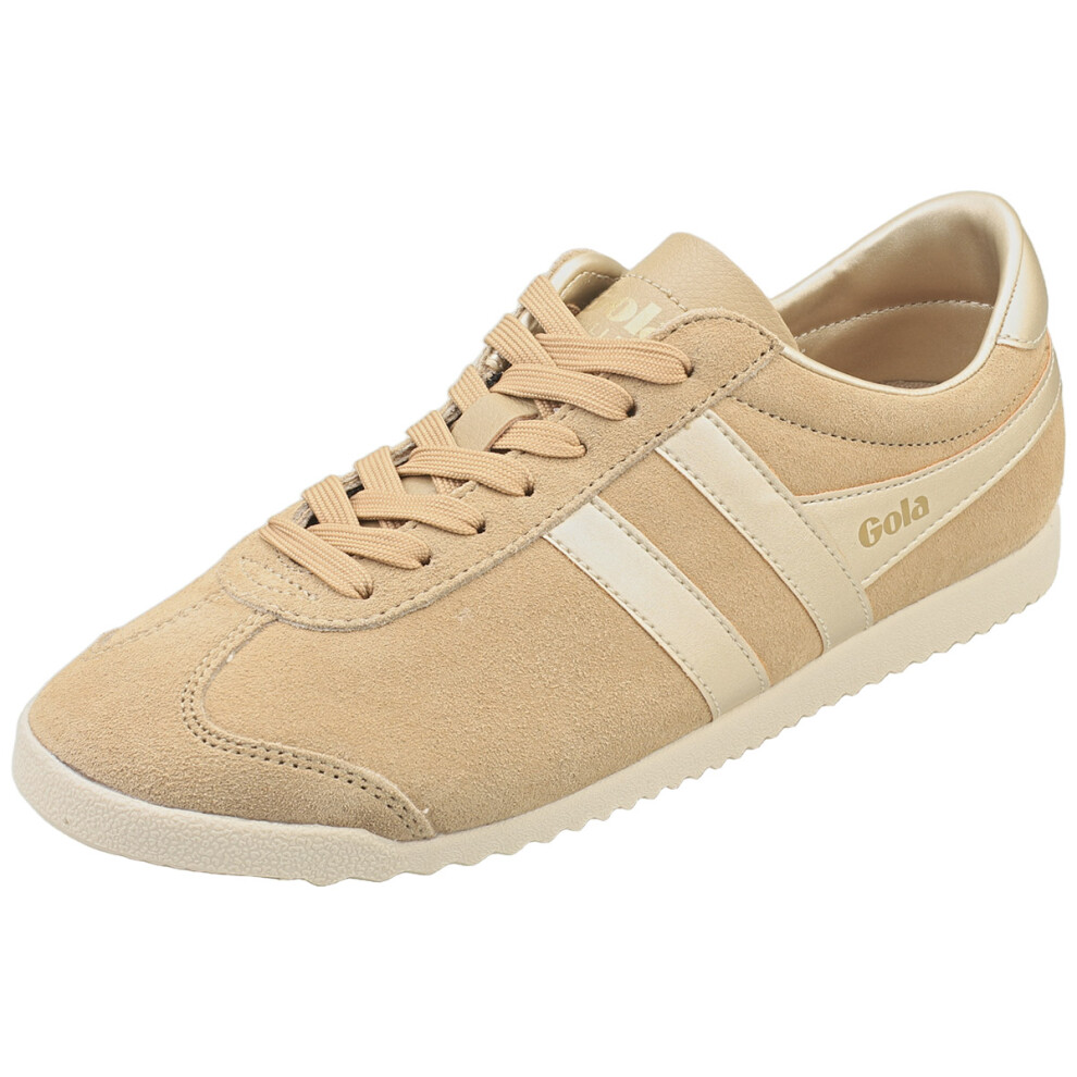 New Gola Women's (4) Bullet Pearl Fashion Trainers In Caramel Cla838lc