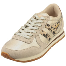 (8) Gola Elan Womens Fashion Trainers in Gold Leopard Brown