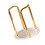 Support distributeur de gobelets-Position de coupe simple en or 1