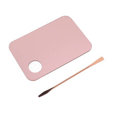 Roségold Grundierung Mischschale & Spatel Set – Acryl Make-up Palette