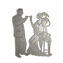 Dancing Girl Metal Cutting Dies DIY Craft Carbon Steel-JK030905