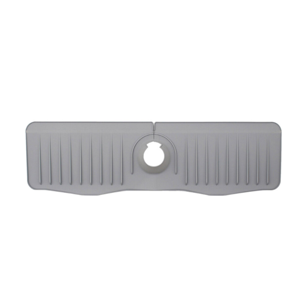 (Grey) A Faucet Drains Pad New Extended Version Kitchen Sink Splashes Proof Thickened Dry Pad 6903262278702