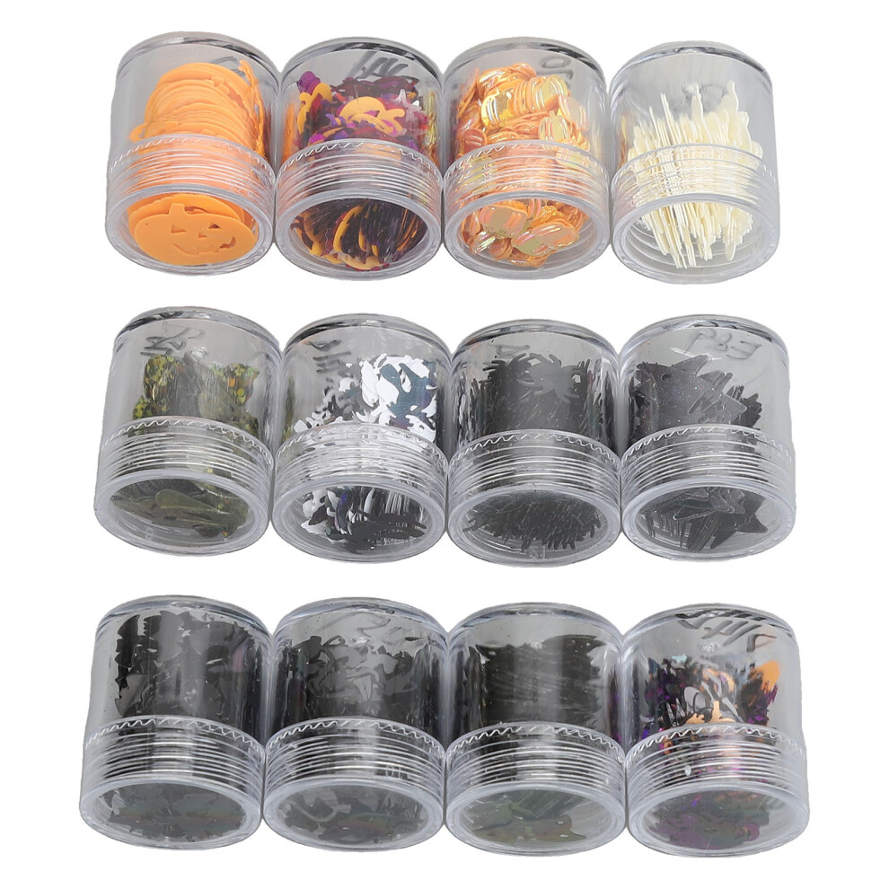 Halloween Glitter Nail Art Sequins PET PVC 3.5g Exquisite Pattern