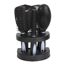 5er Set professioneller Haarstyling-Kämme mit Spiegelhalter, ergonomisches Design