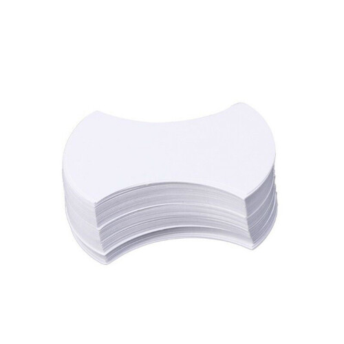 (white) 100Pcs Core English Paper Quilting Templates Patchwork Sewing DIY